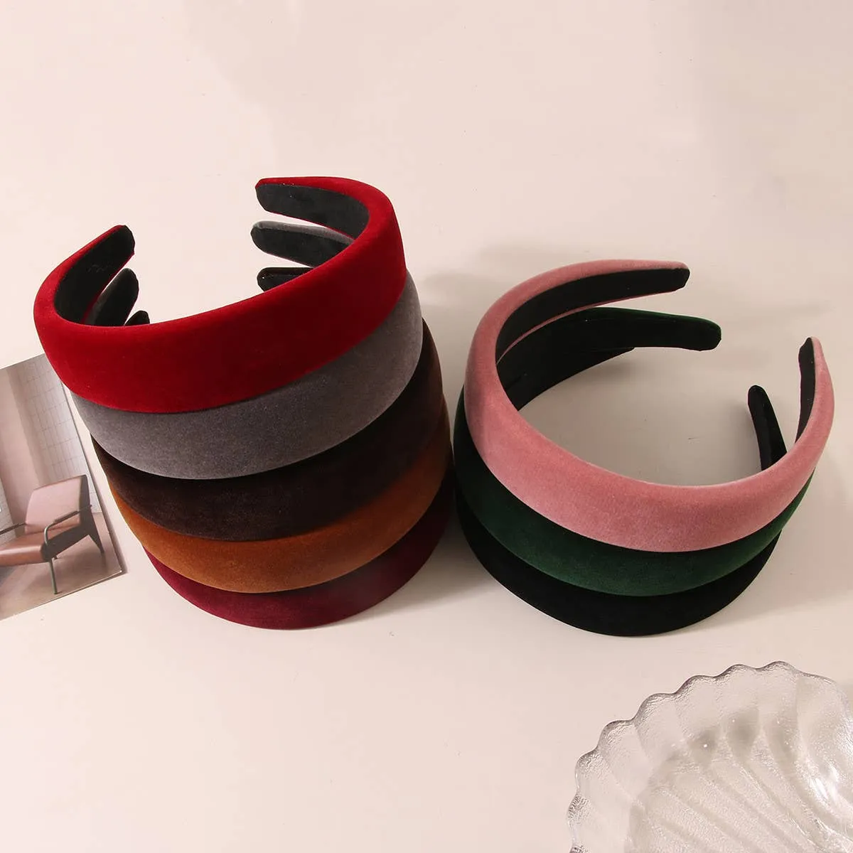 Retro Solid Headband - Caramel