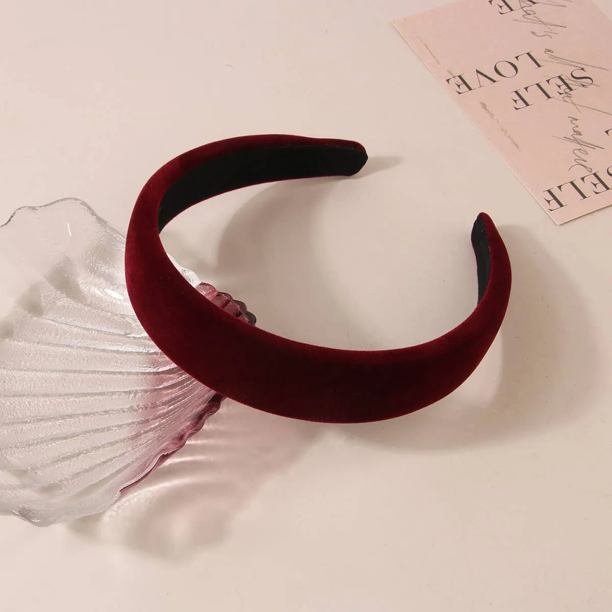 Retro Solid Headband - Caramel