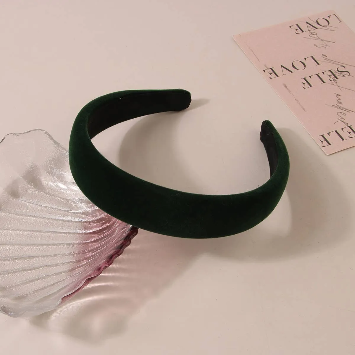 Retro Solid Headband - Caramel