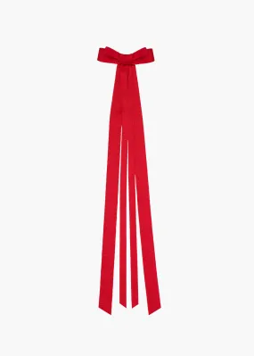 Rosie Bow Barrette -- Cherry