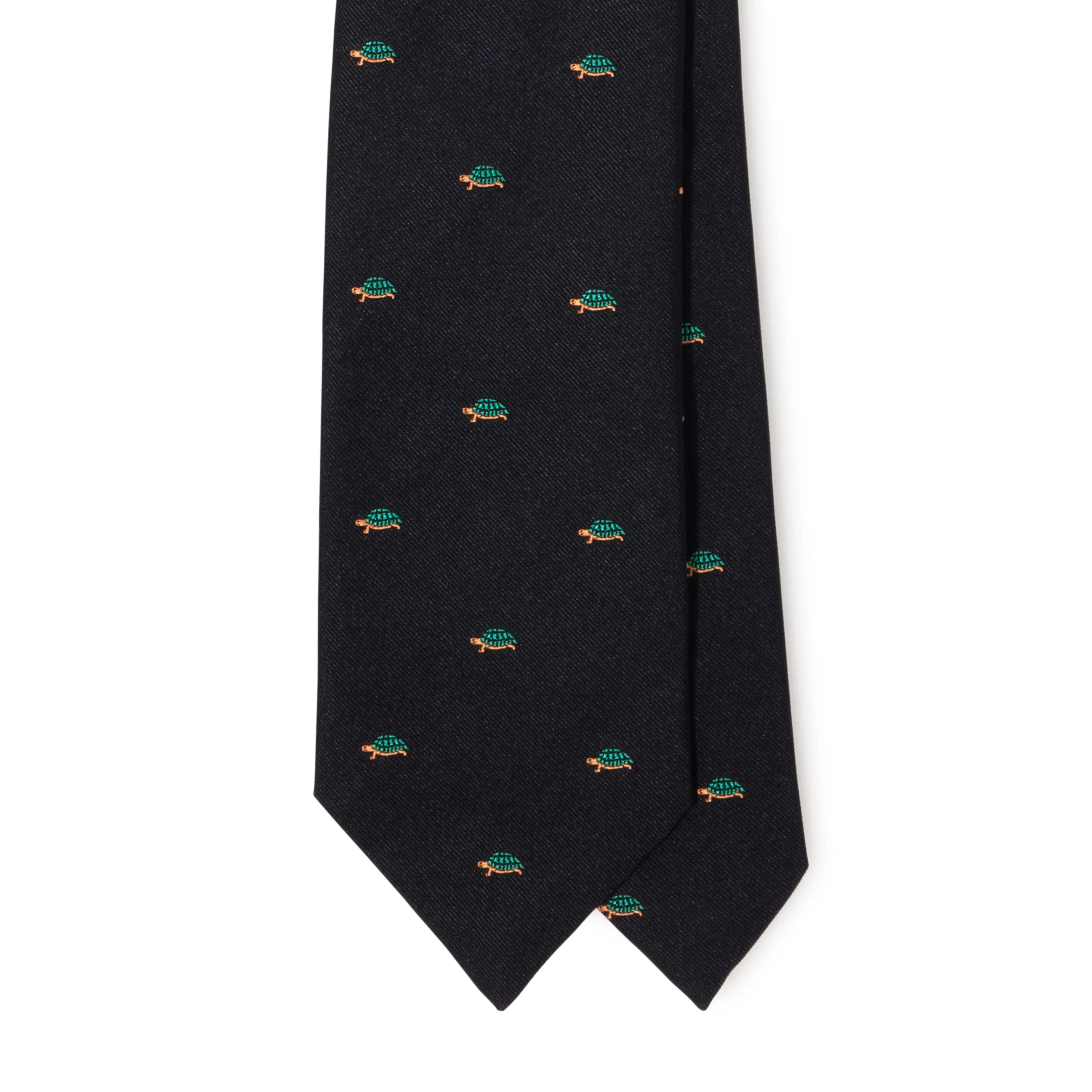 Silk Woven Turtle Tipped Tie