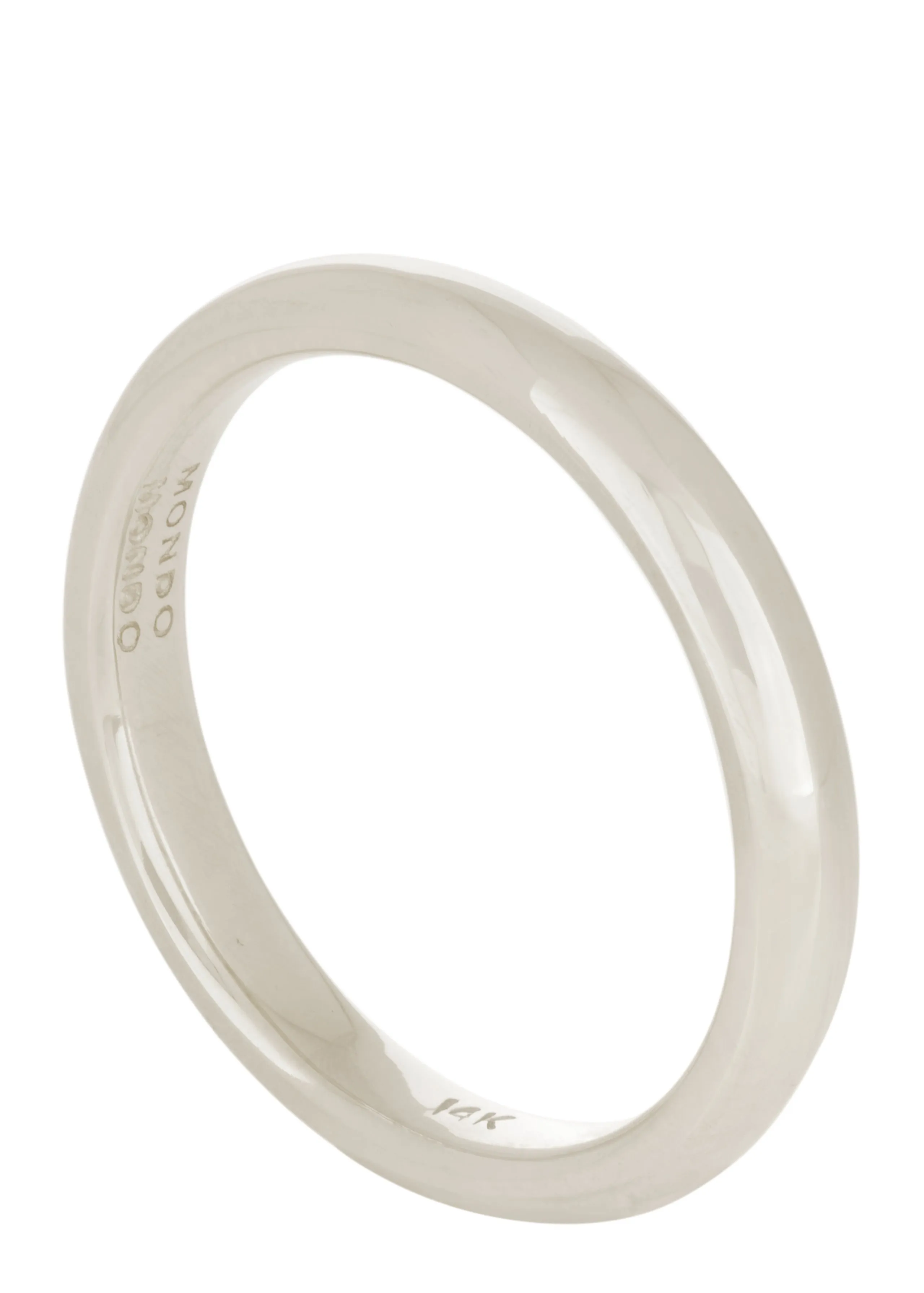 Socorro Band 4mm in White Gold