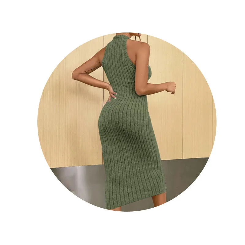 Solid Color Dress