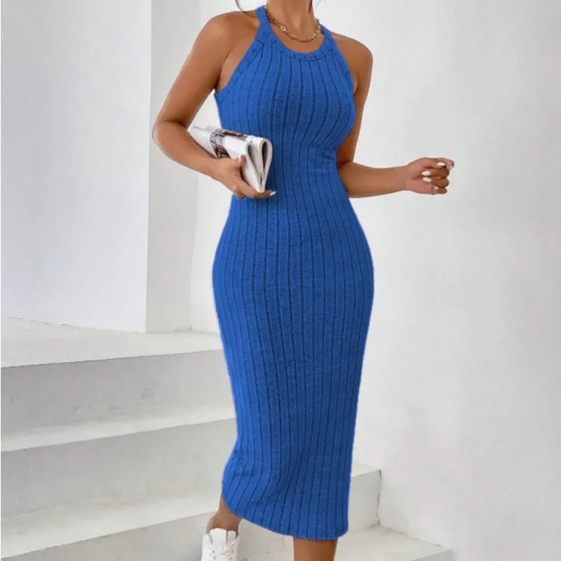 Solid Color Dress