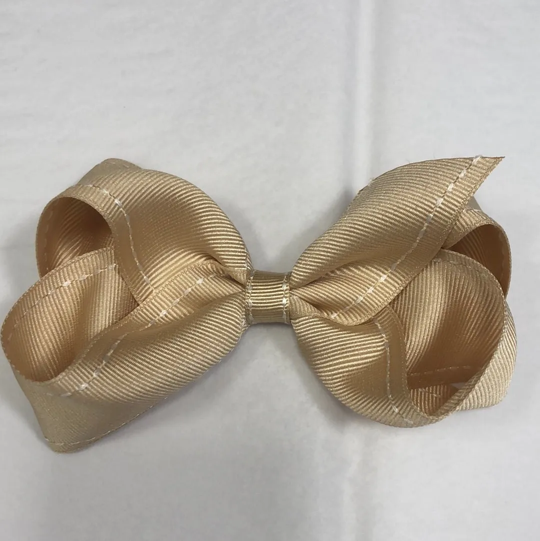 Stitched grosgrain bow