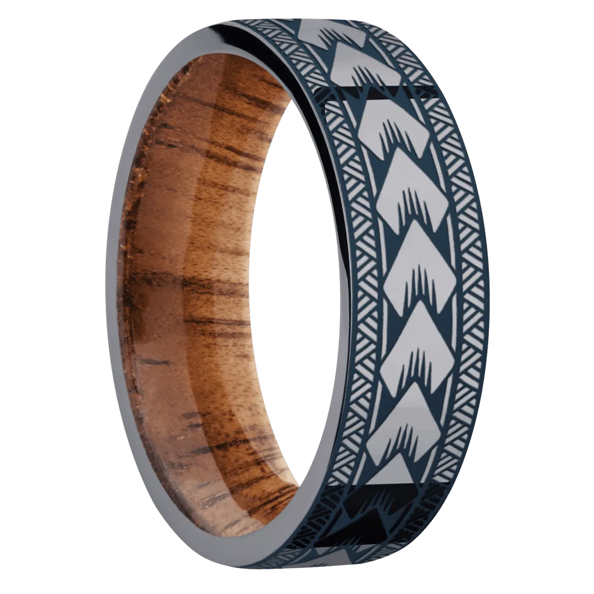 Tantalum with Polish Finish and Koa