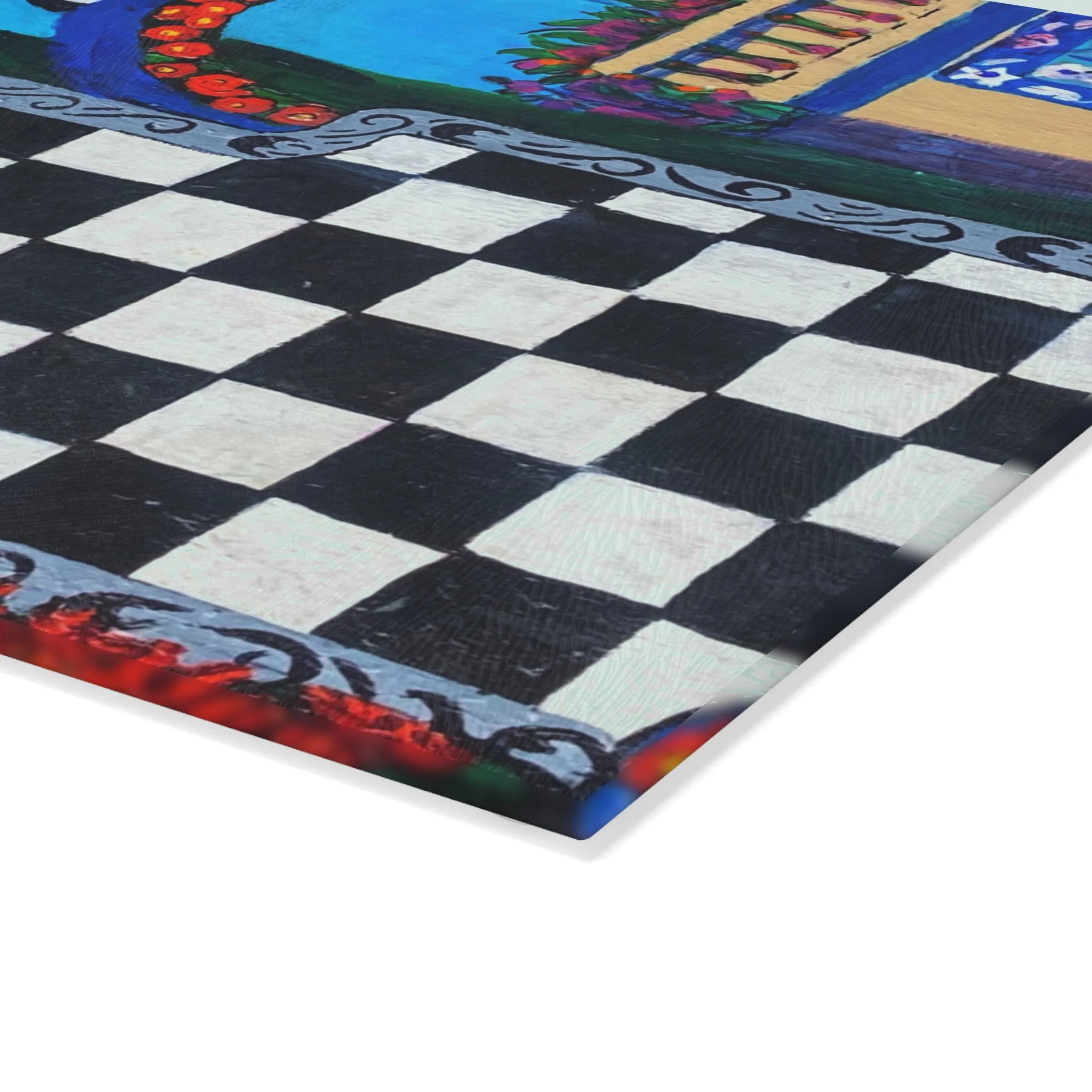 Tempered Glass Cutting Board - Barcelona Fantasy