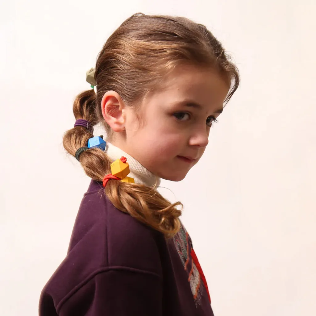 Tia Cibani Kids Genoveva Tokyo Hair Ties Rainbow Multicolour