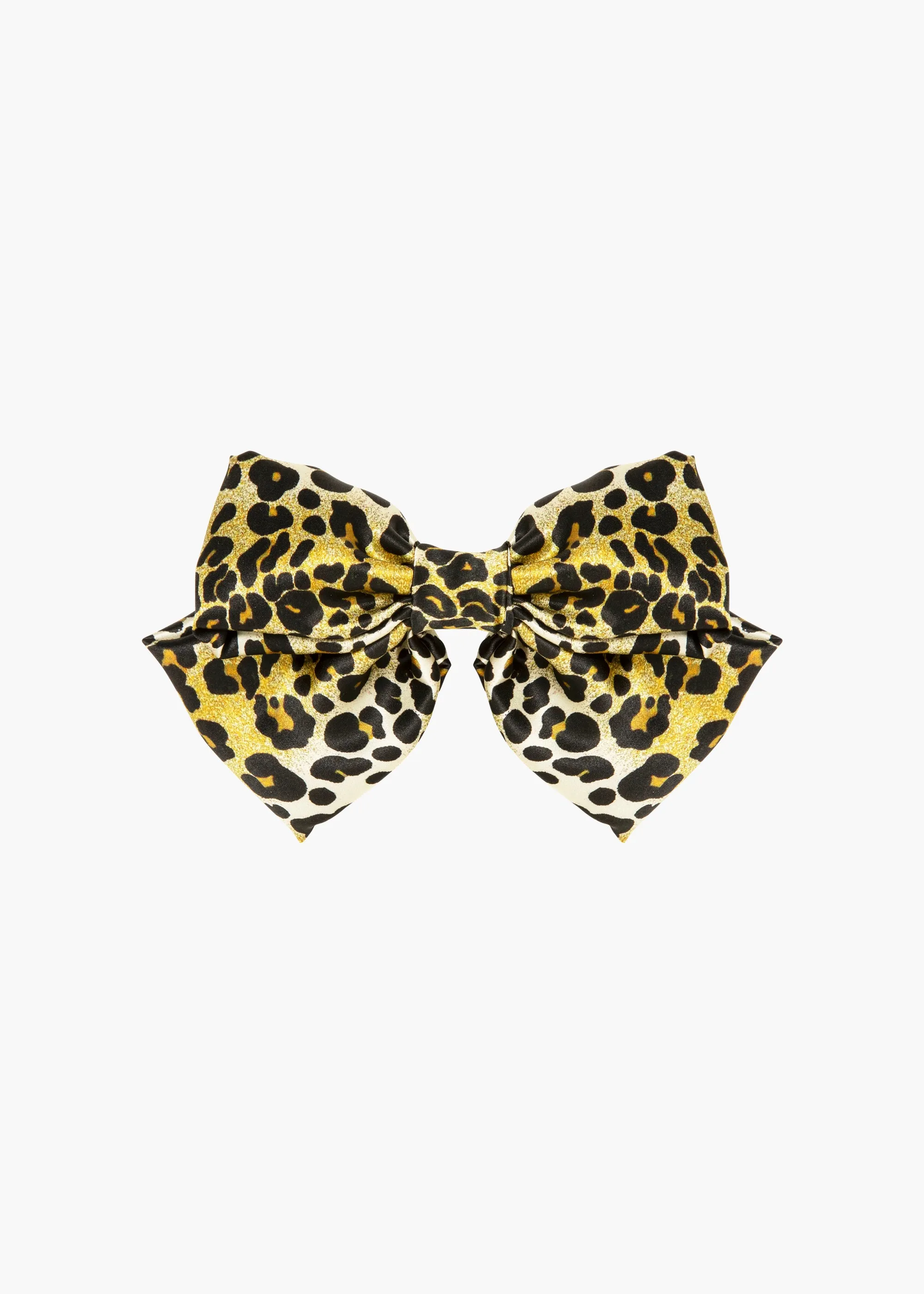 Tilly Bow Barrette -- Leopard