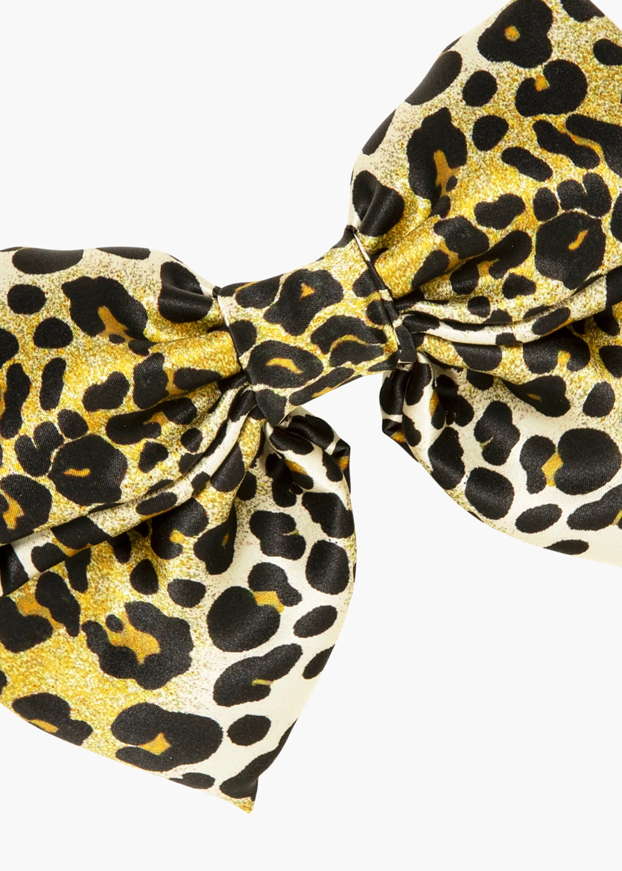 Tilly Bow Barrette -- Leopard