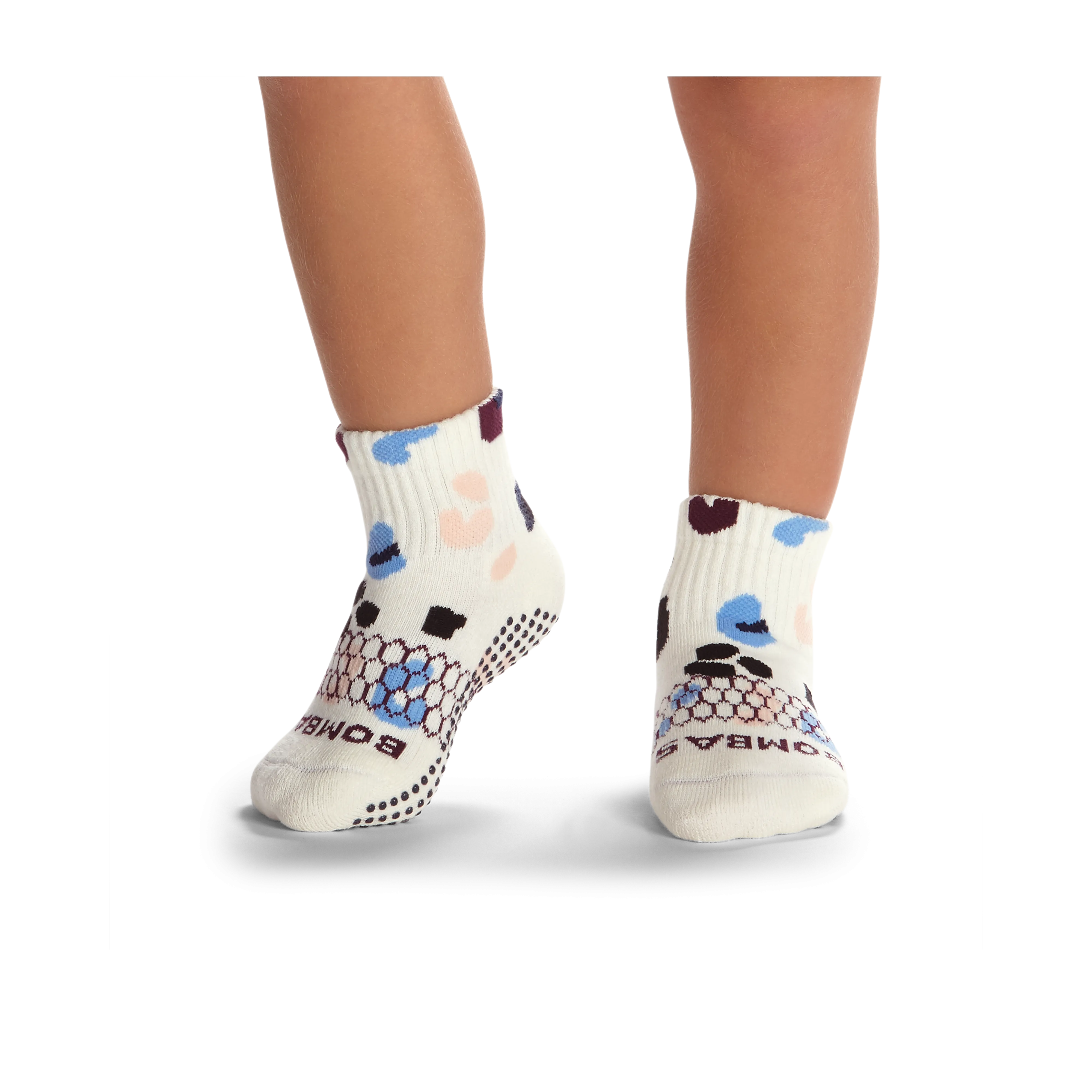 Toddler Painted Leopard Calf Gripper Sock 4-Pack