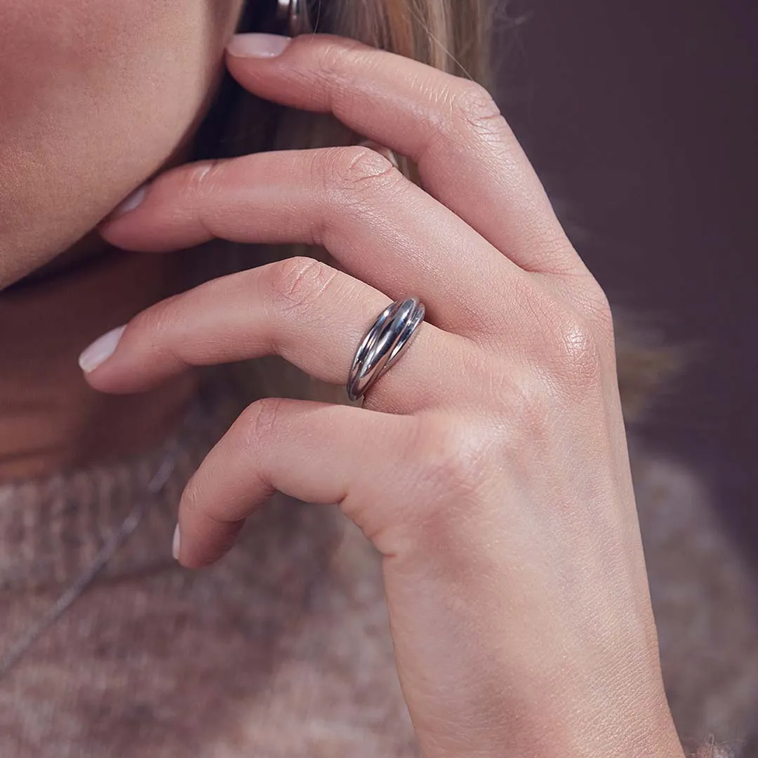 TROIS RING STEEL / S 16.8MM