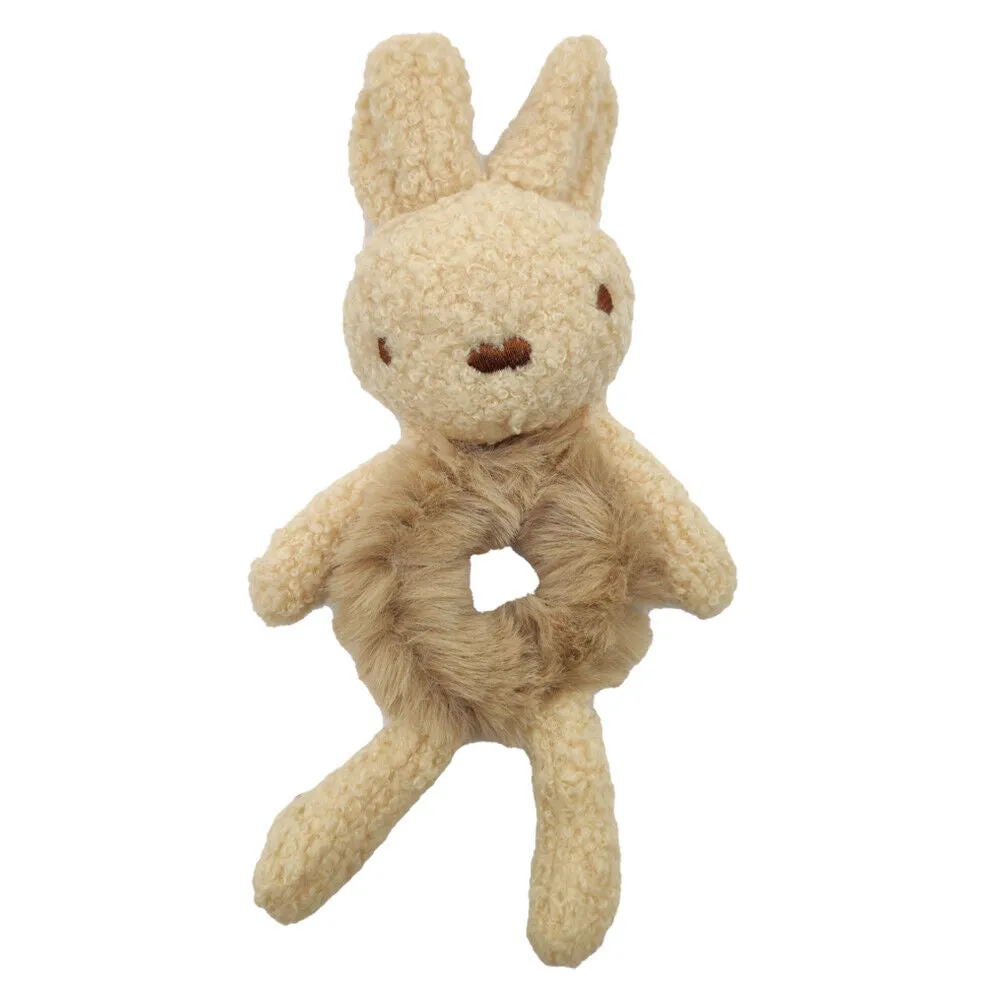 US Bear Bunny Furry Plush Hair Tie Scrunchies Rope Ponytail Holster Elastic Band