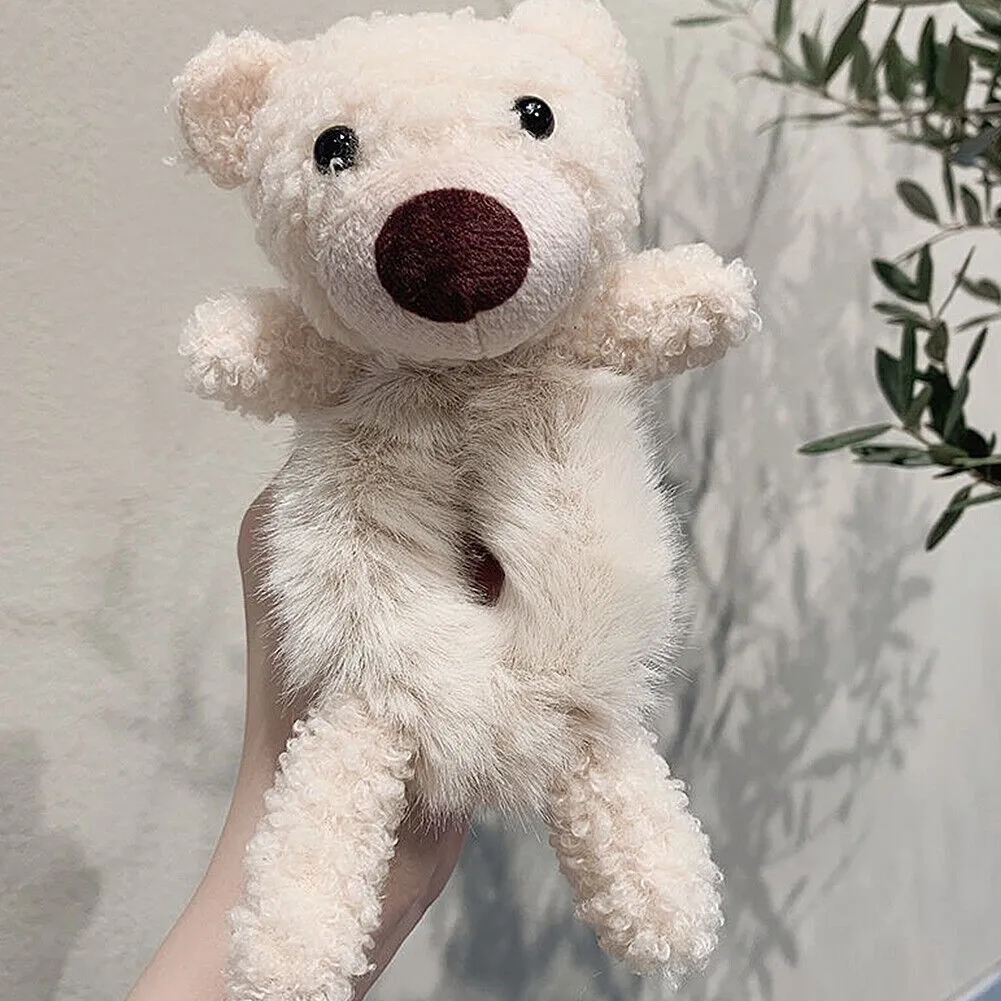 US Bear Bunny Furry Plush Hair Tie Scrunchies Rope Ponytail Holster Elastic Band