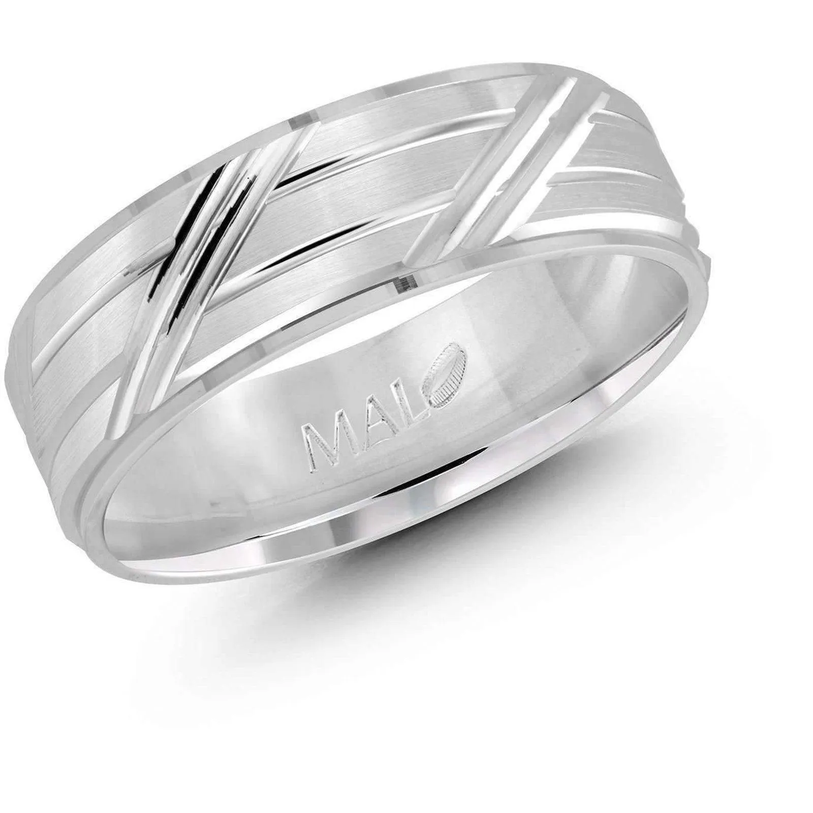 White Gold Wedding Band