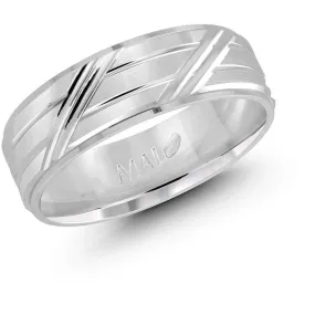 White Gold Wedding Band