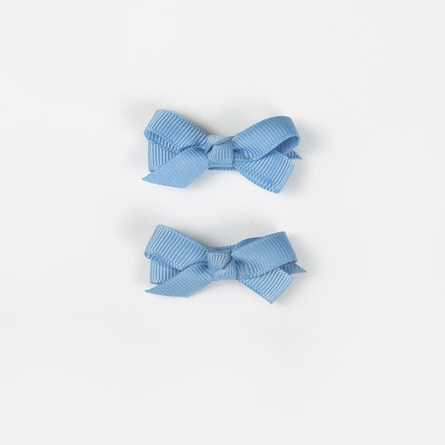 Wild Kind Olivia Small Bow Clips - Sky Blue
